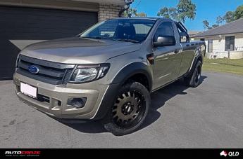 FORD RANGER GD03 MATTE BLACK MACHINED FACE WITH DARK MATTE TINT